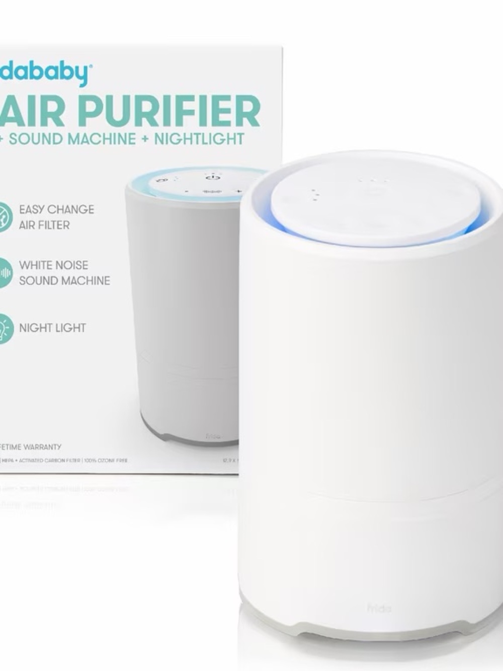 Frida Baby 3 in 1 Air Purifier and Sound Machine, HEPA Air Purifier for Allergie